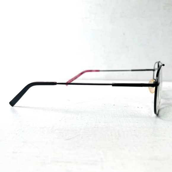 KOBE Twist Titanium Low Profile Black Vintage Metal Aviator Eyeglasses - Picture 6 of 13